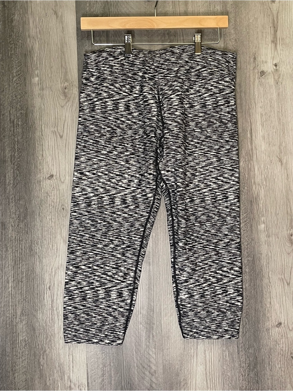 Calvin Klein Performance Black & White Space-Dye Leggings